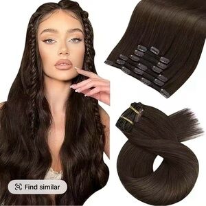 Moresoo Darkest Brown Hair Extensions